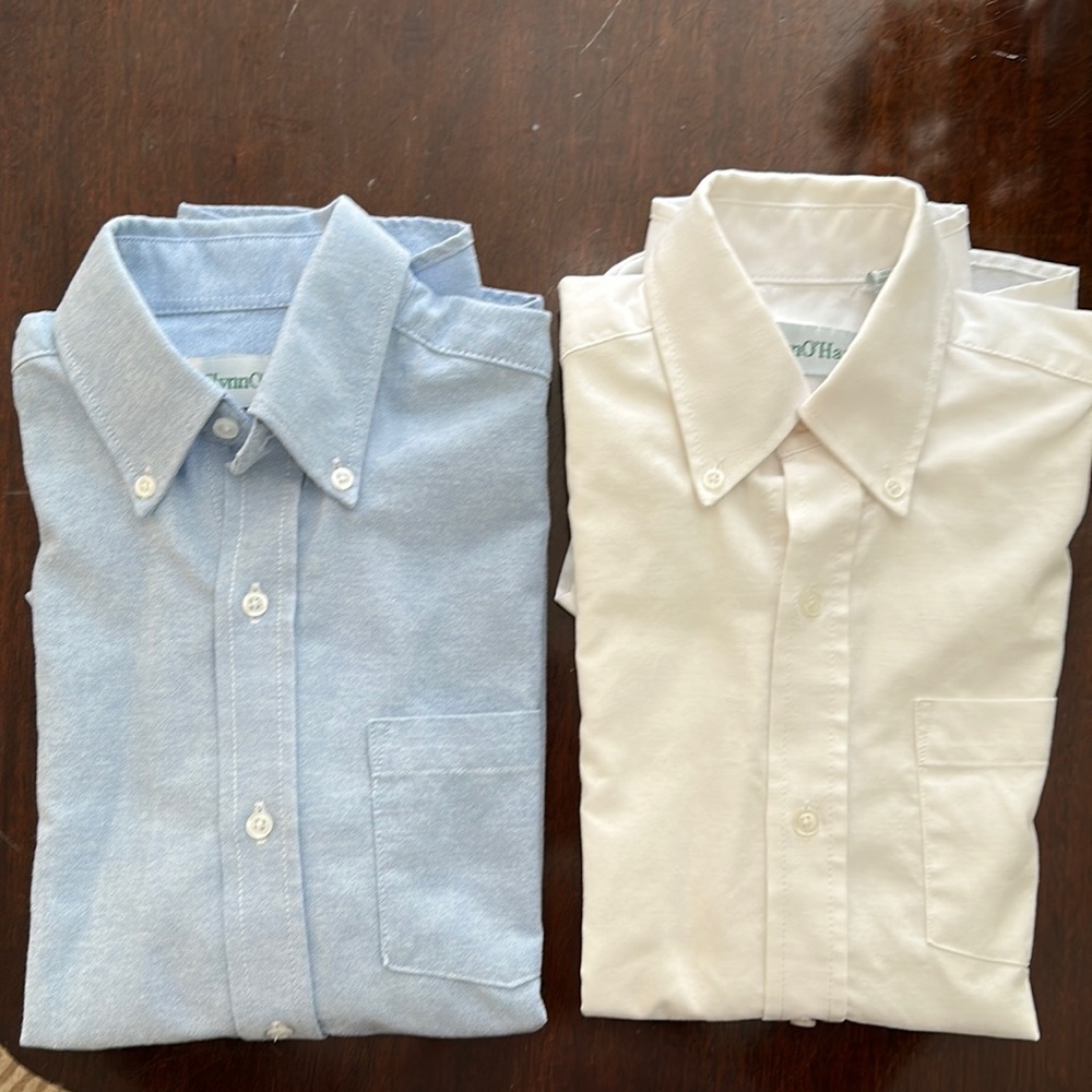 Boys short sleeve dress shirt, uniform shirt